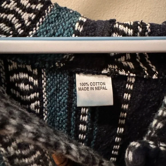 Pure Cotton Brushed Baja Hooded Poncho❤️‍🔥 - Picture 8 of 8